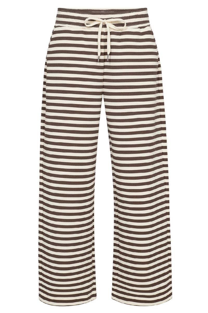 Tini Stripe Wide-Leg Pants | Brun | Statebird Trousers