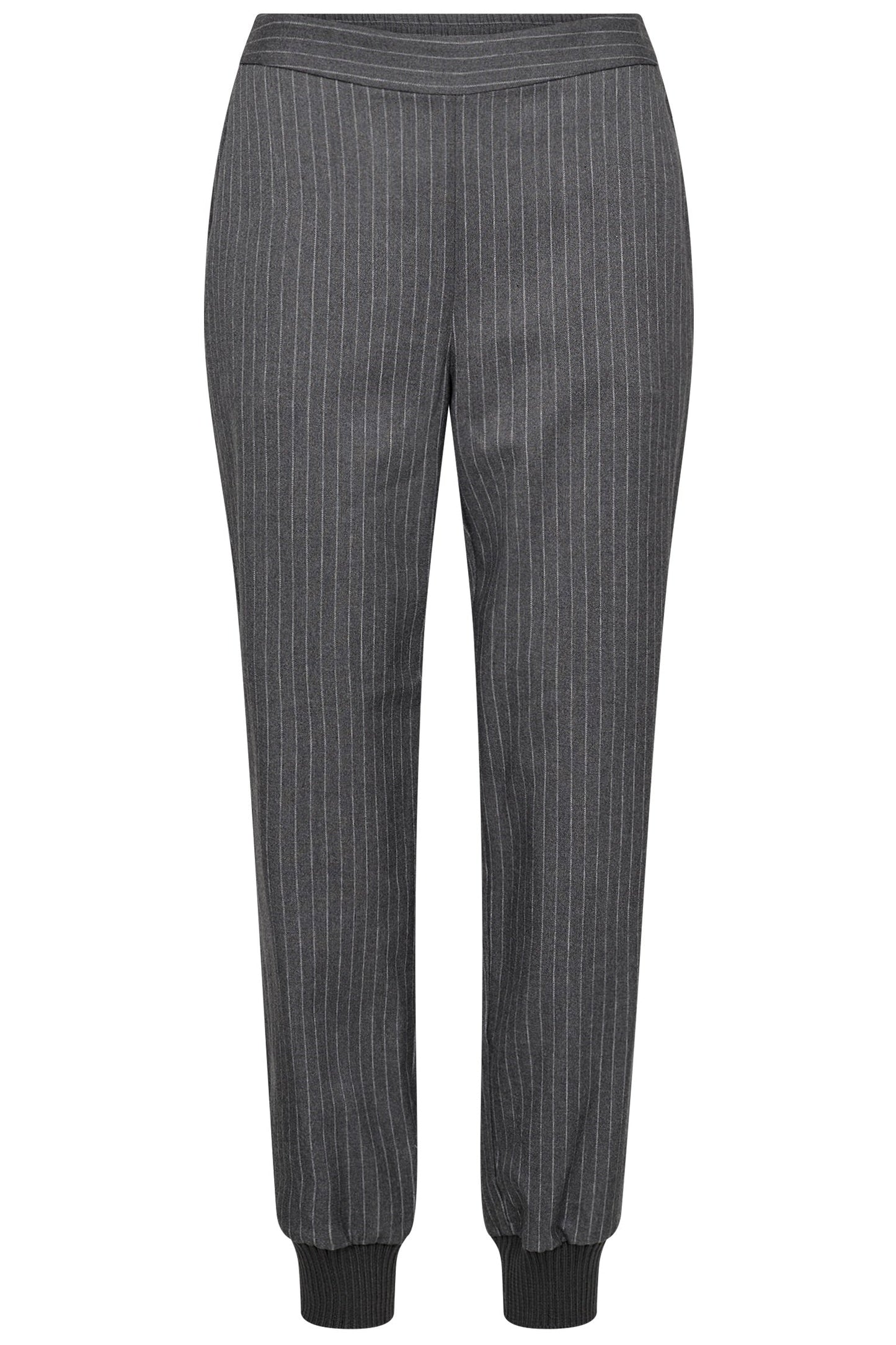 Co'couture Ida Pin Jog Pant 31106 | Medium Gray | Stylish Trousers