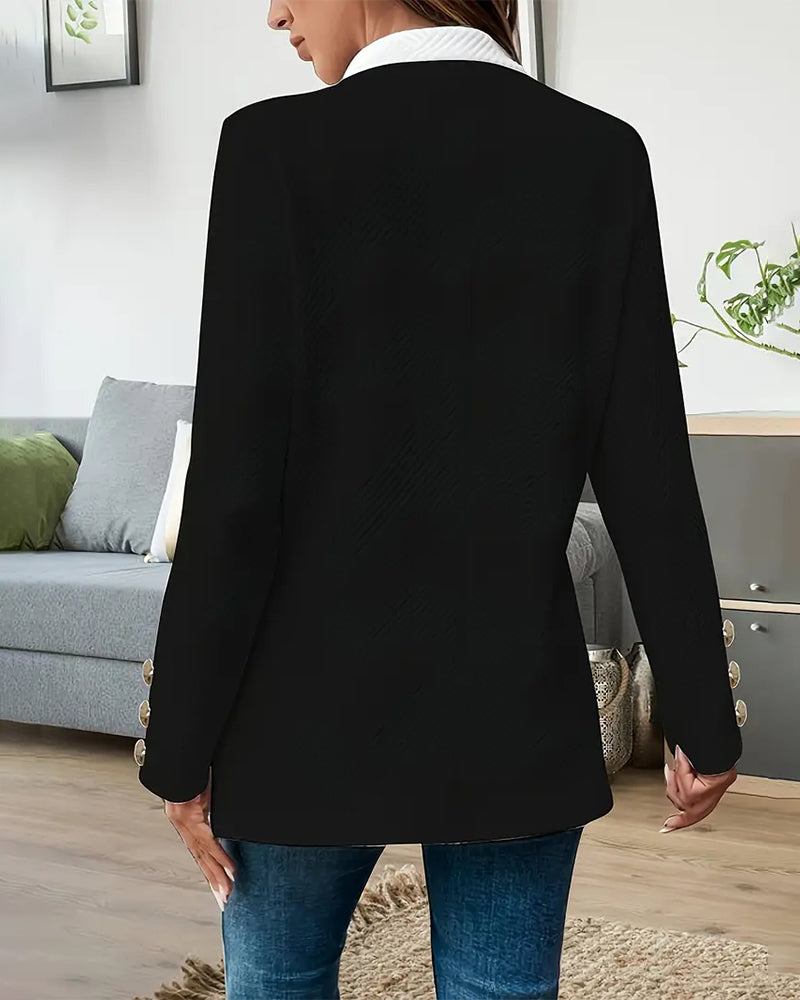 Veste Chic en Couleurs Contrastées