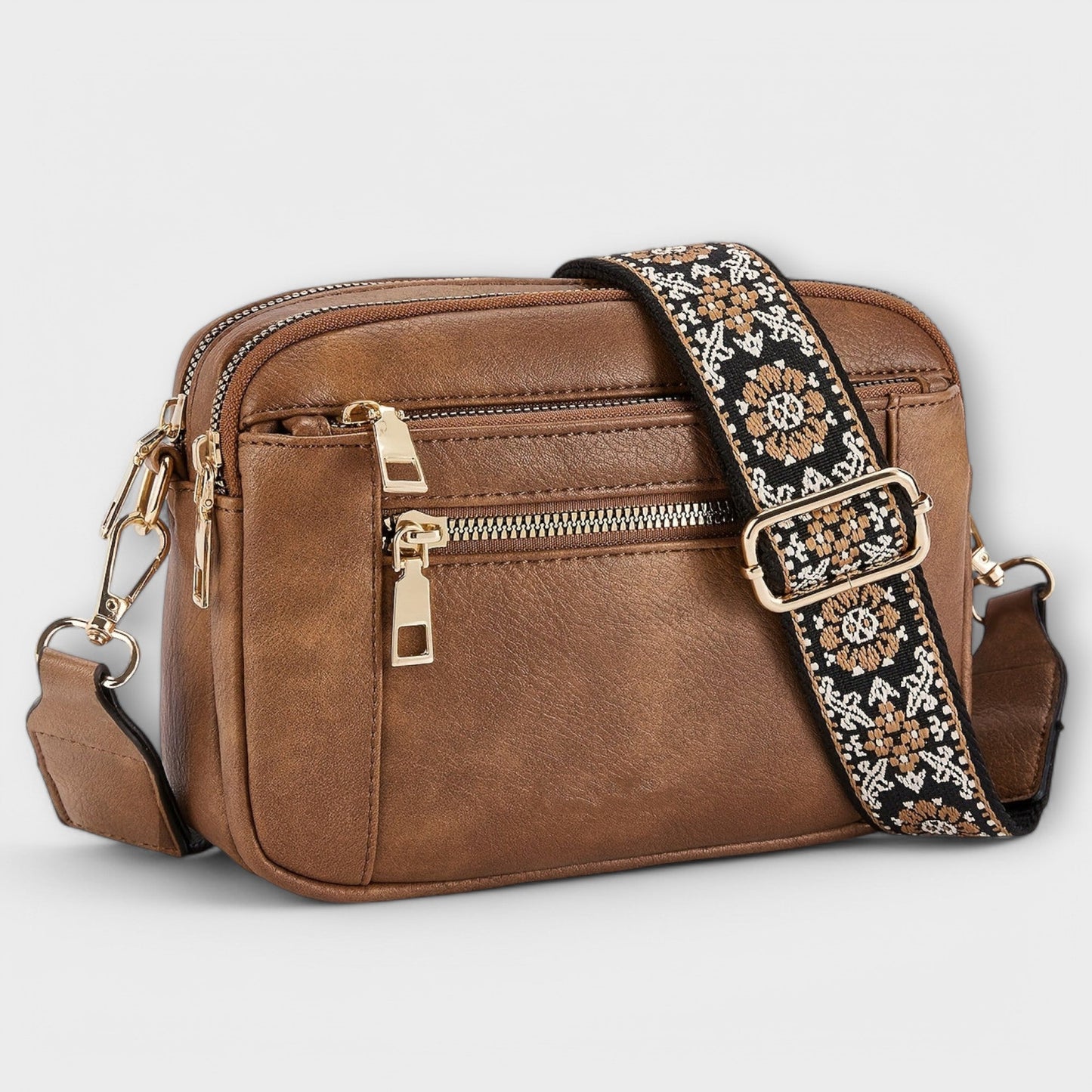 Lora. - Vegansk læder crossbody taske