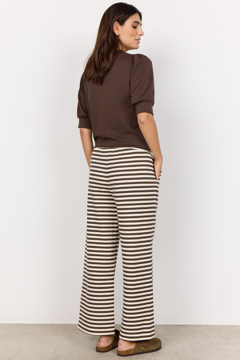 Tini Stripe Wide-Leg Pants | Brun | Statebird Trousers