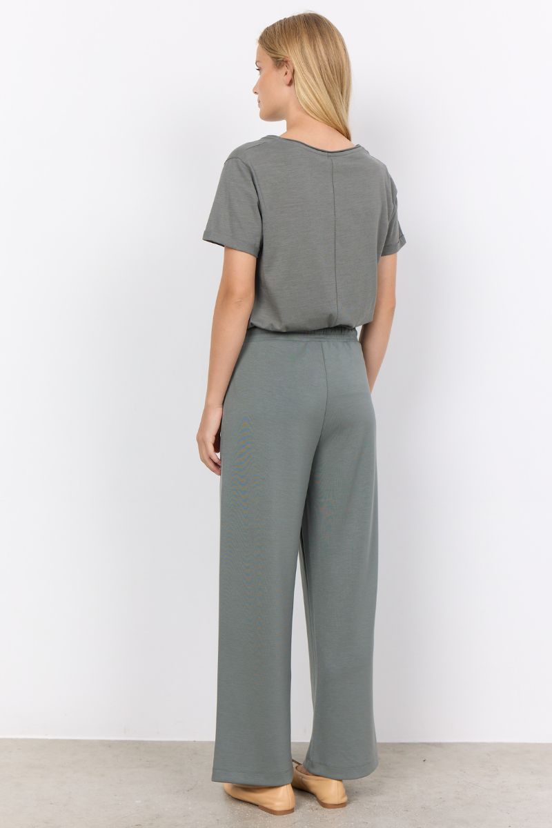 Tini Wide-Leg Pants | Army Green | Statebird Trousers