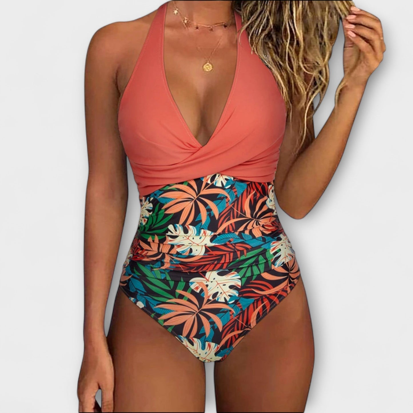 Florence - Elegant V-Neck Swimsuit for Women
