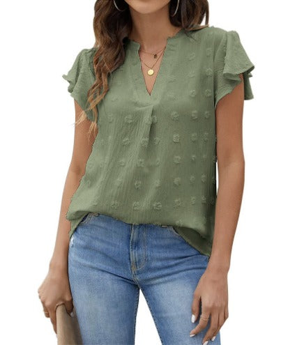 Hannah | Blouse with Patchwork and Ruffles