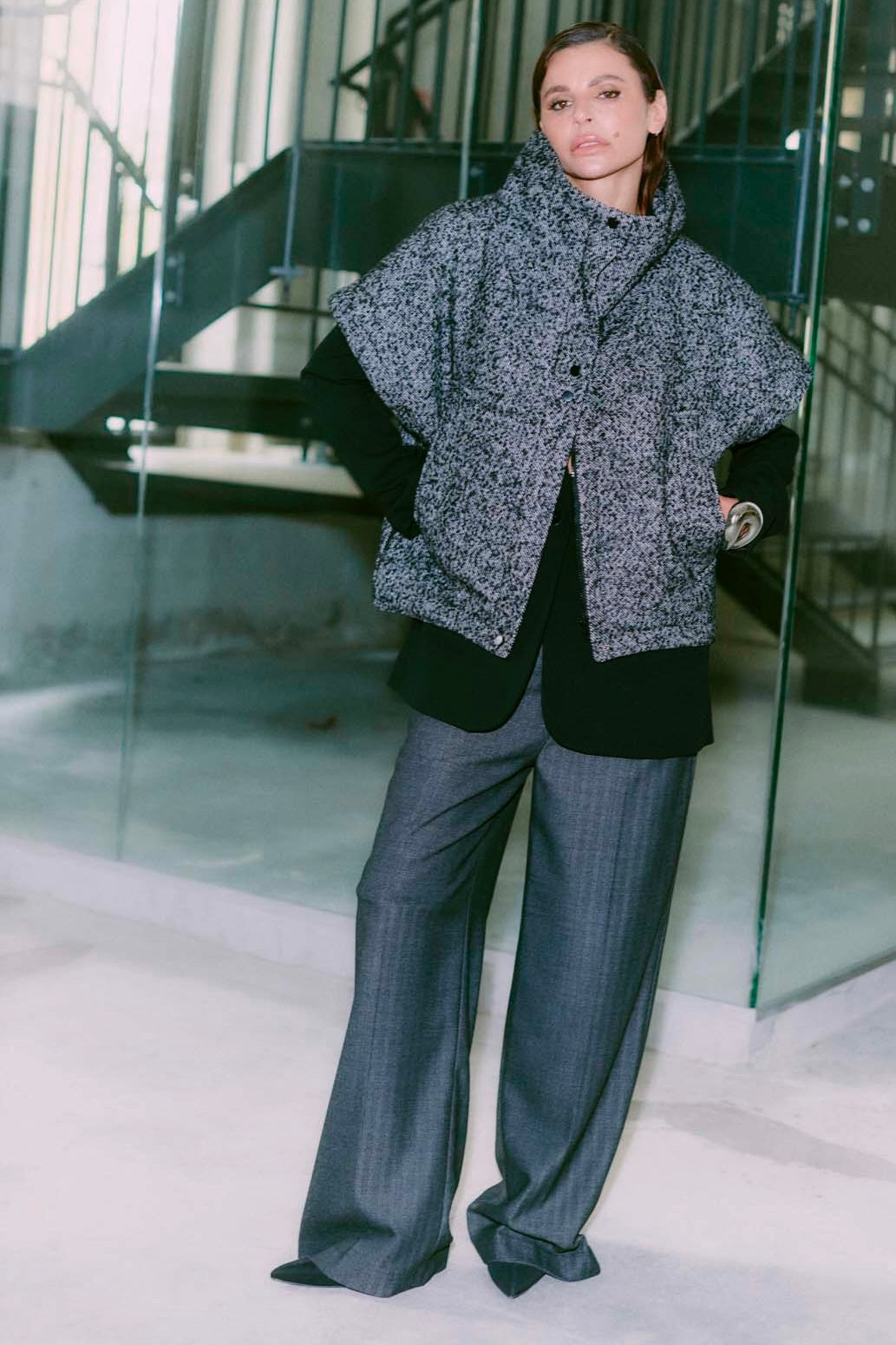 Tailor Mix Pants 204935 | Medium Grey Melange | Trousers by Copenhagen Muse