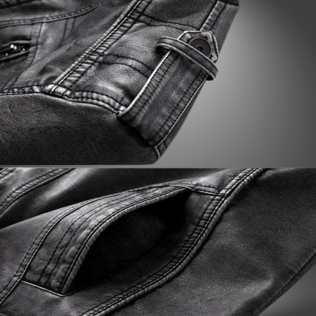 Alpha | Håndlavet Læderjakke til Herre