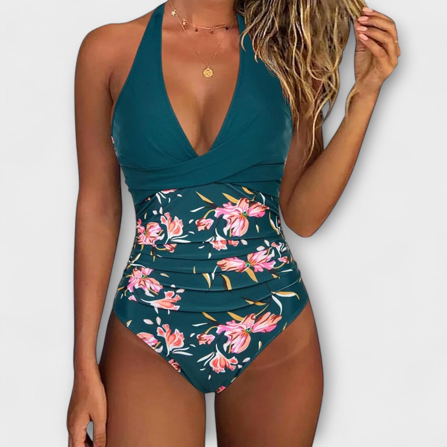 Florence - Elegant V-Neck Swimsuit for Women
