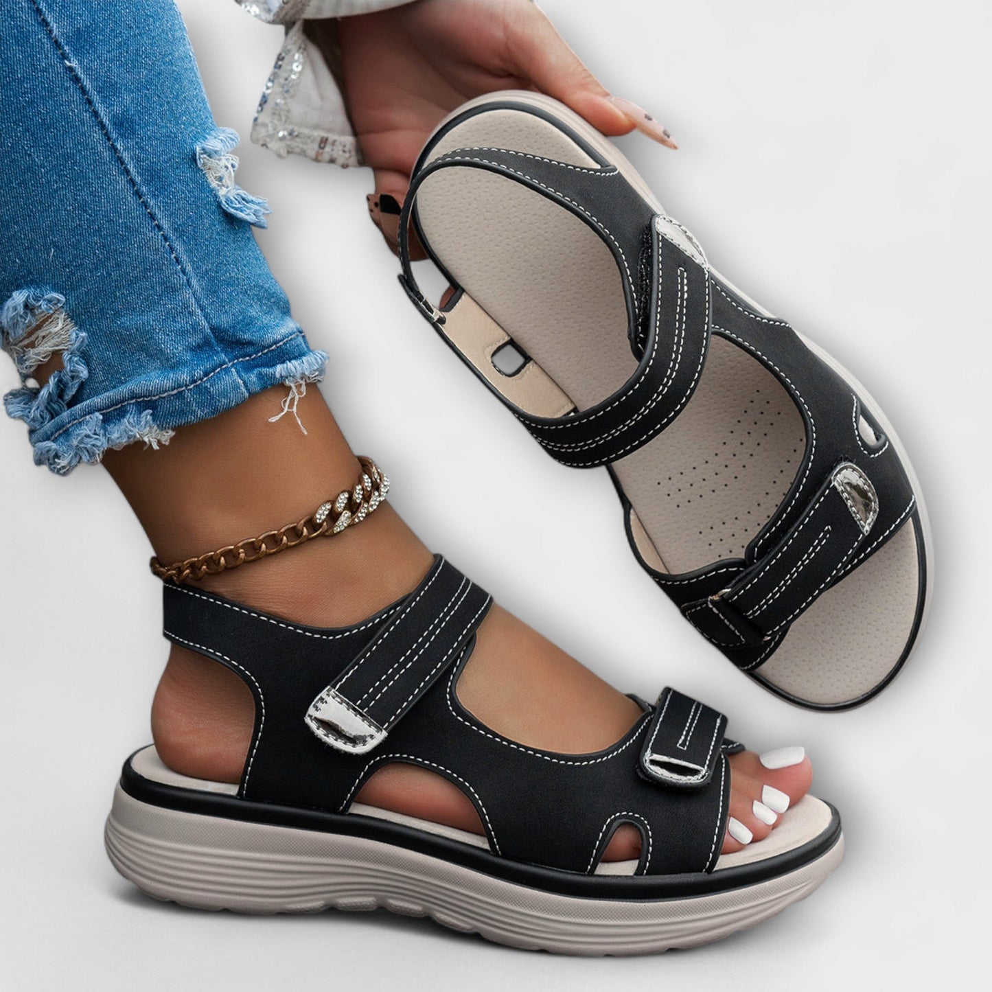 AirFlow – Åndbar damesandal for optimal komfort