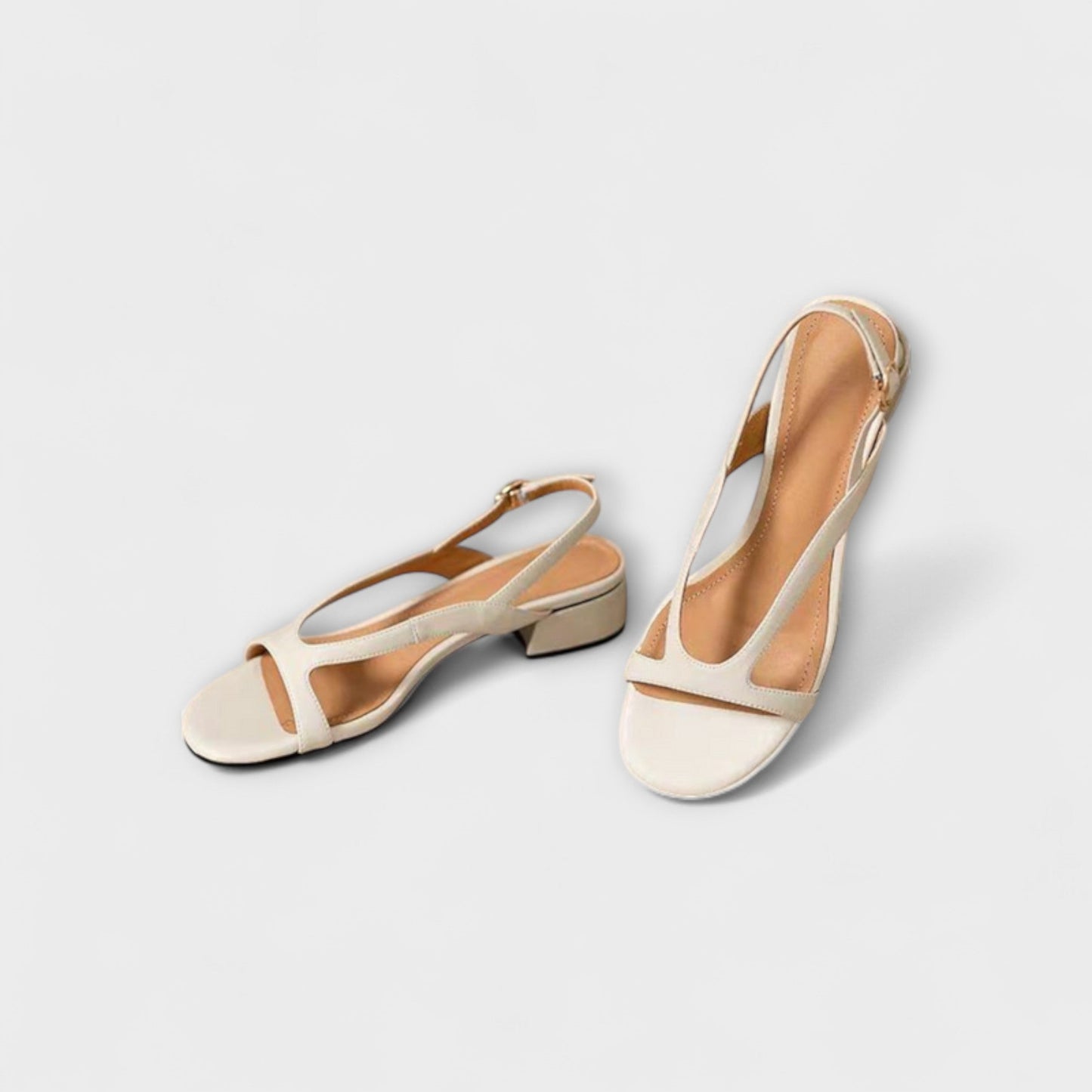 Evelyn - Elegant Flade Sandaler Minna med Sofistikeret Finish