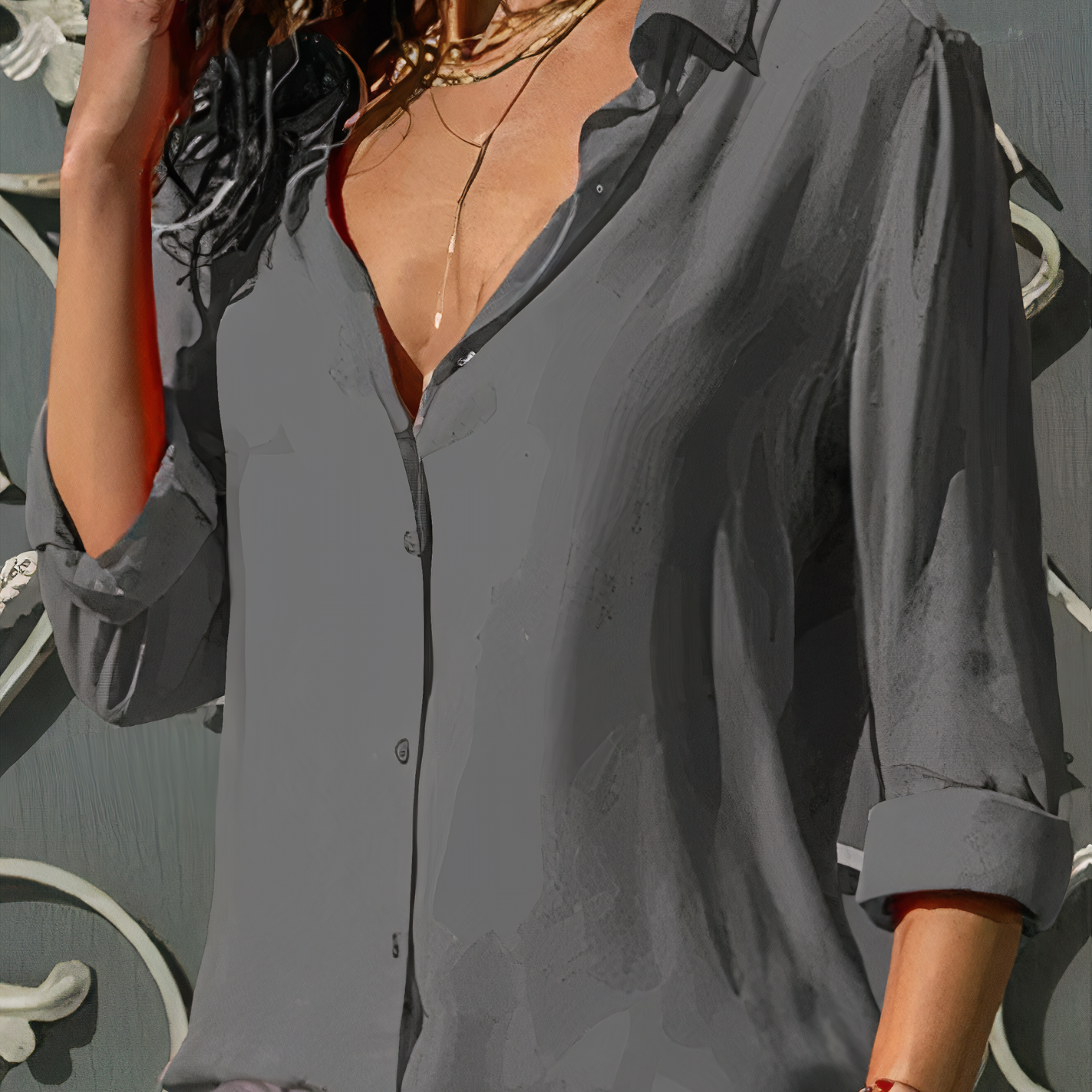 Alina | Elegant Chiffon Blouse for Women