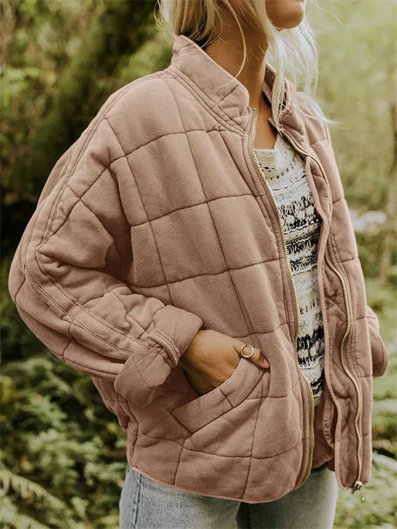 Rasmine | Elegant Quilted Jacket with Zipper