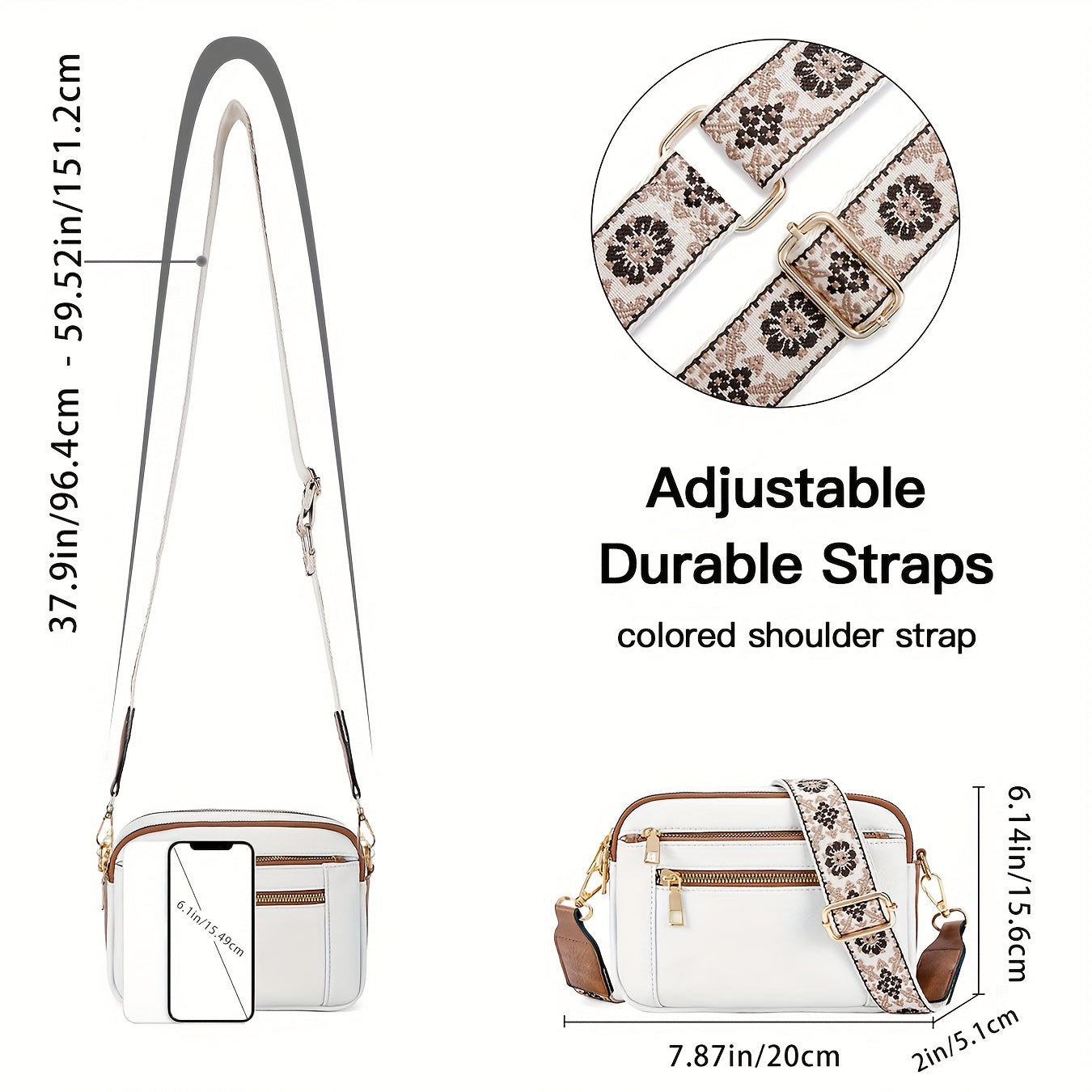 Lora. - Vegansk læder crossbody taske
