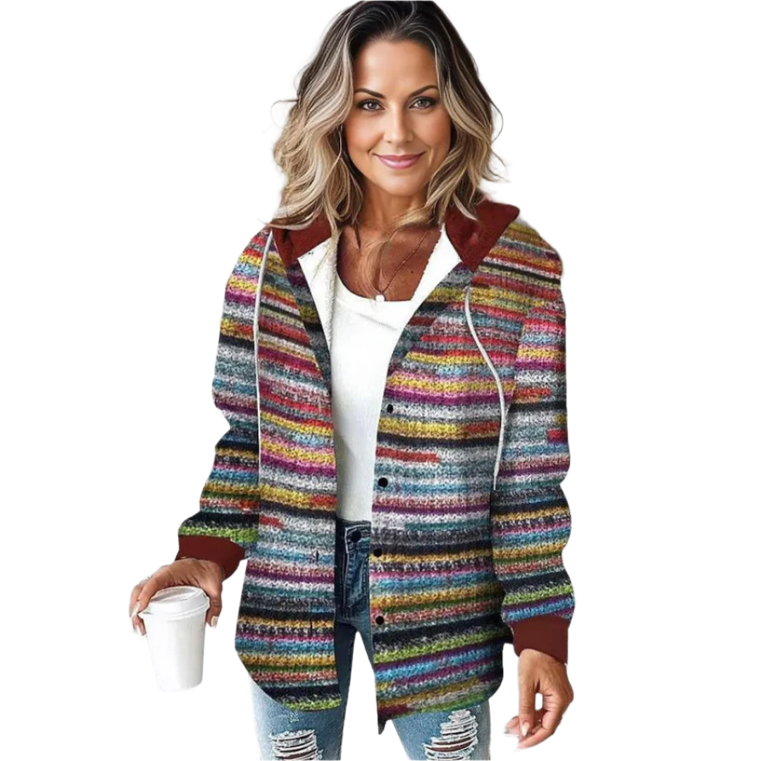 Josephine | Striped Hooded Jacket