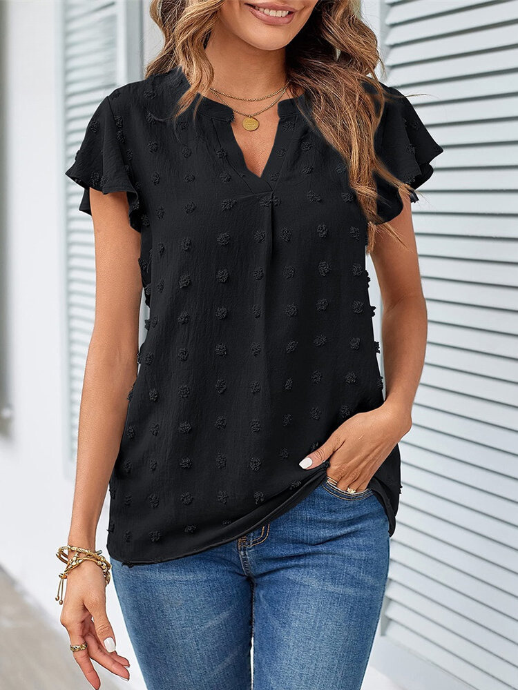 Hannah | Blouse with Patchwork and Ruffles
