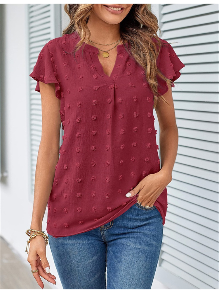 Hannah | Blouse with Patchwork and Ruffles