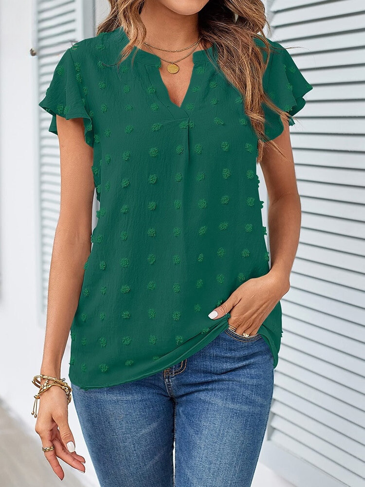 Hannah | Blouse with Patchwork and Ruffles