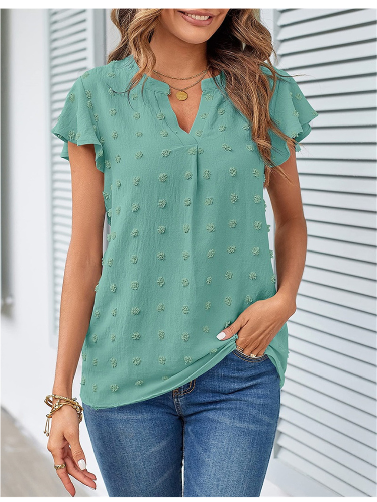 Hannah | Blouse with Patchwork and Ruffles