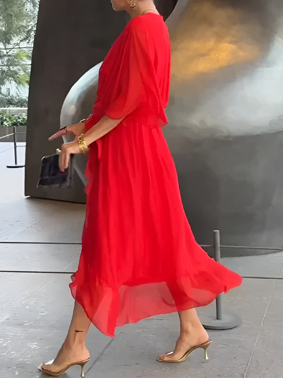 Monica | Elegant Stilfuld Omslagskjole