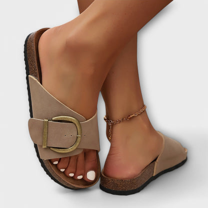 Margie - Kork Sandaler til Dame med Spænderem Design
