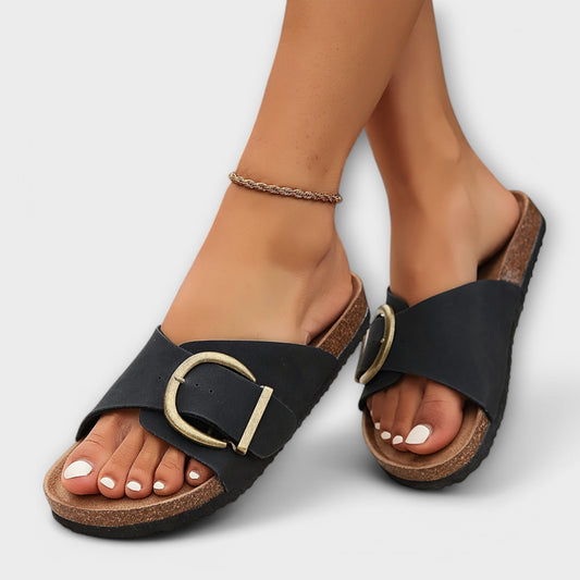 Margie - Kork Sandaler til Dame med Spænderem Design