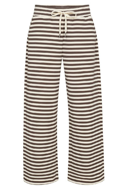 Tini Stripe Wide-Leg Pants | Brun | Statebird Trousers