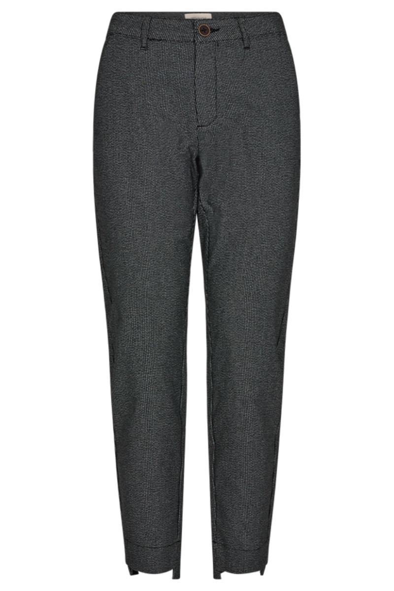 Rex Pants | Black with Off-White | Trousers by Freequent