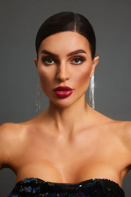 Siena™ – Krystaldrop Øreringe med Strålende Elegance