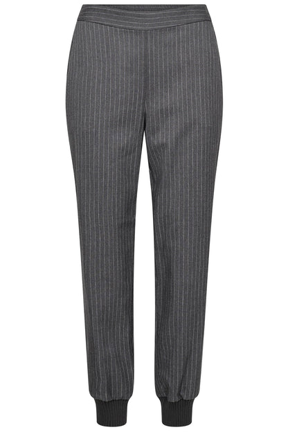 Co'couture Ida Pin Jog Pant 31106 | Medium Gray | Stylish Trousers