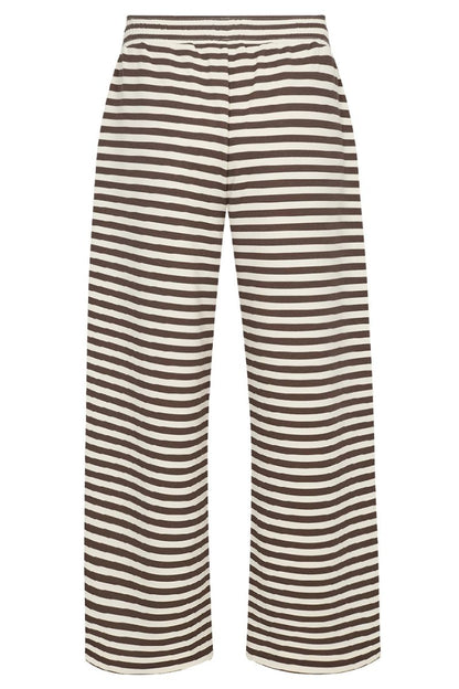 Tini Stripe Wide-Leg Pants | Brun | Statebird Trousers