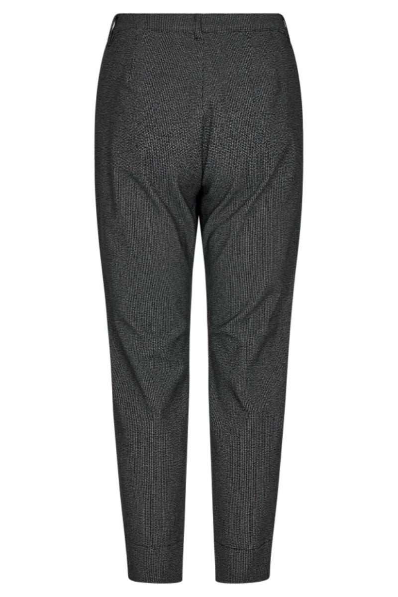 Rex Pants | Black with Off-White | Trousers by Freequent