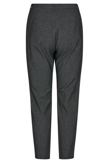 Rex Pants | Black with Off-White | Trousers by Freequent
