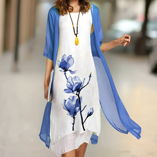 LARISSA™ KJOLE | Sommerlig elegance med gratis cardigan