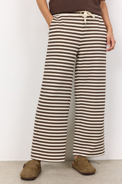 Tini Stripe Wide-Leg Pants | Brun | Statebird Trousers