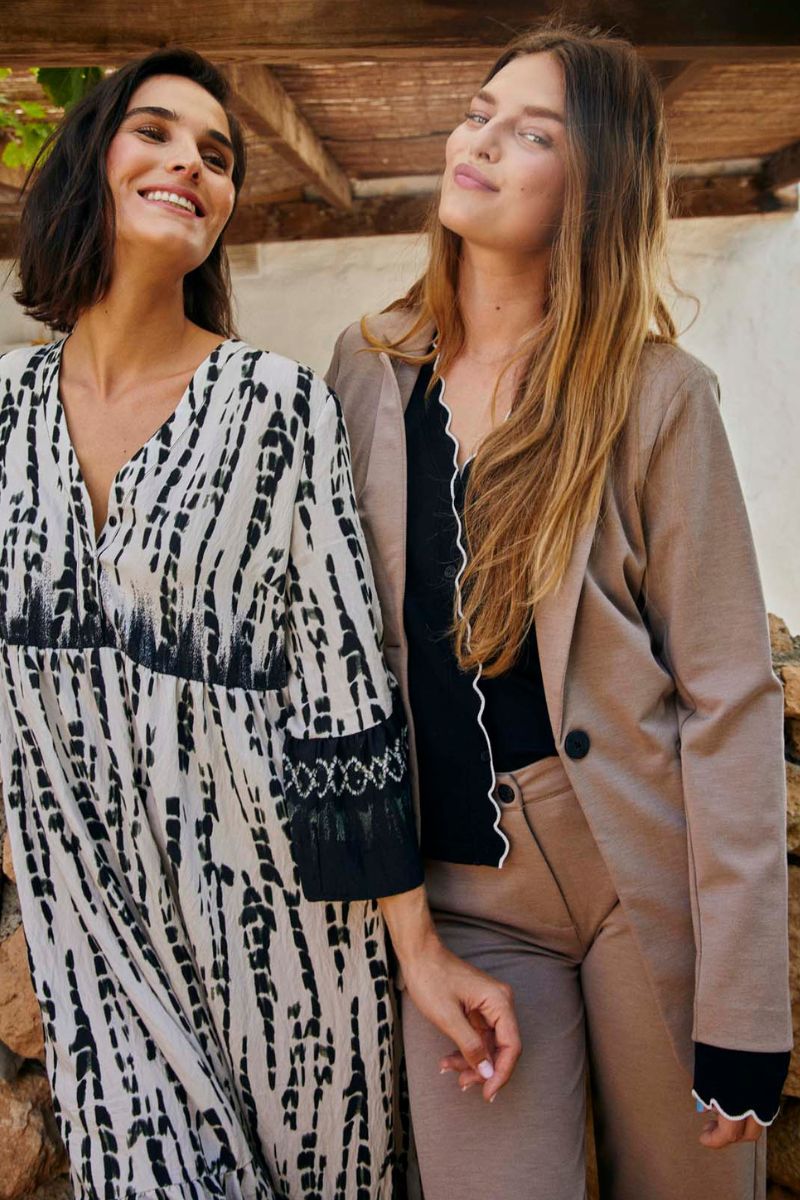 Nanni Pants | Desert Taupe Melange | Freequent Trousers
