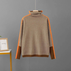 Inès | Grafisk Turtleneck Sweater