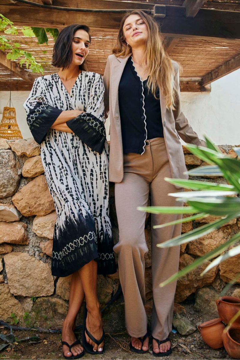 Nanni Pants | Desert Taupe Melange | Freequent Trousers