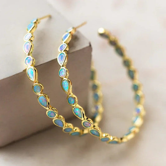 Retro Hoop Earrings