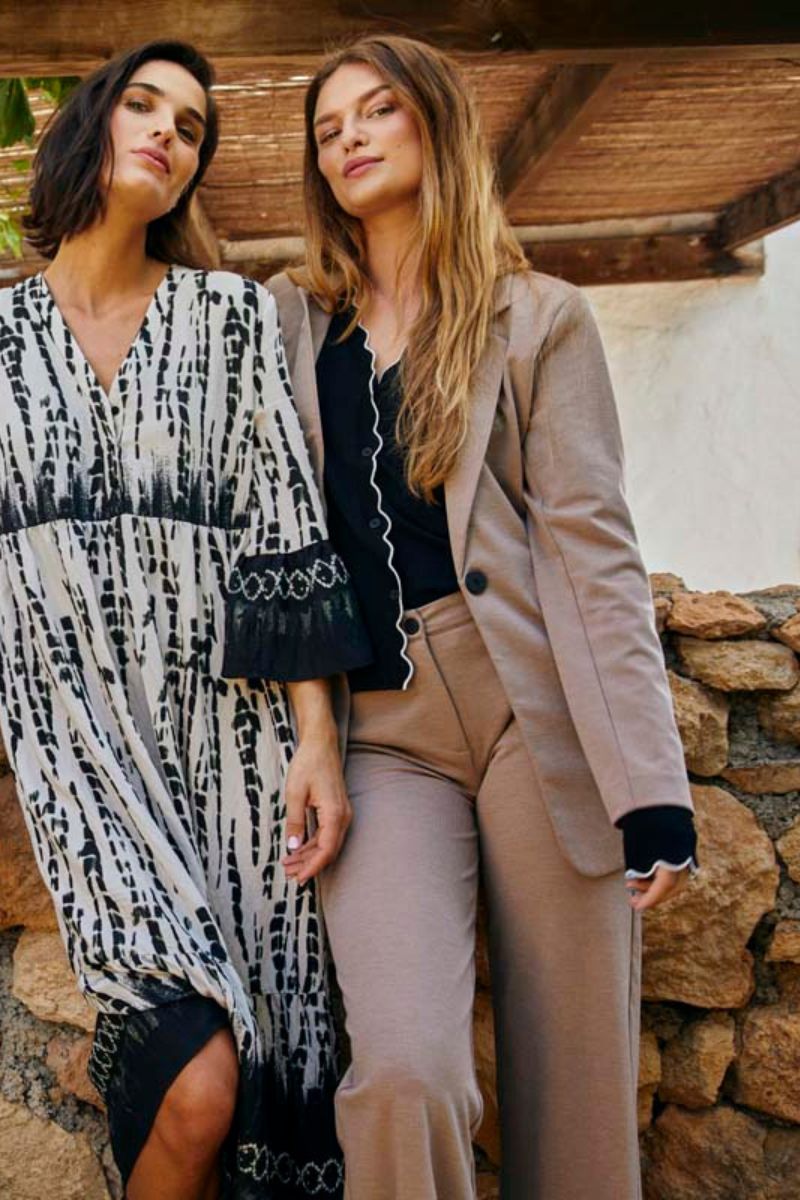 Nanni Pants | Desert Taupe Melange | Freequent Trousers
