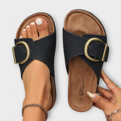 Margie - Kork Sandaler til Dame med Spænderem Design