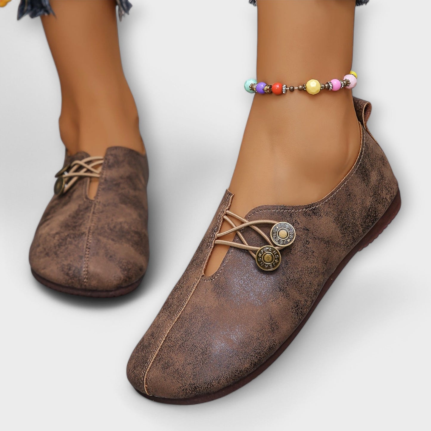 Noira - Suede Slip-On Loafers