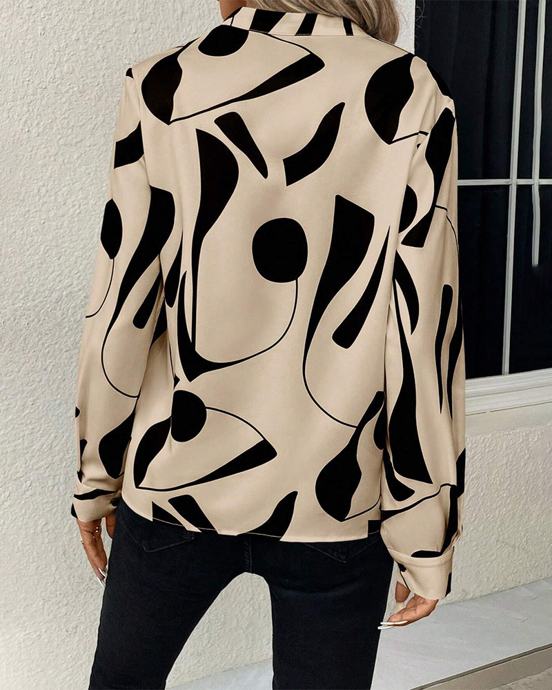 Rinan | Elegant og stilfuld bluse med luksuriøst design og lange ærmer