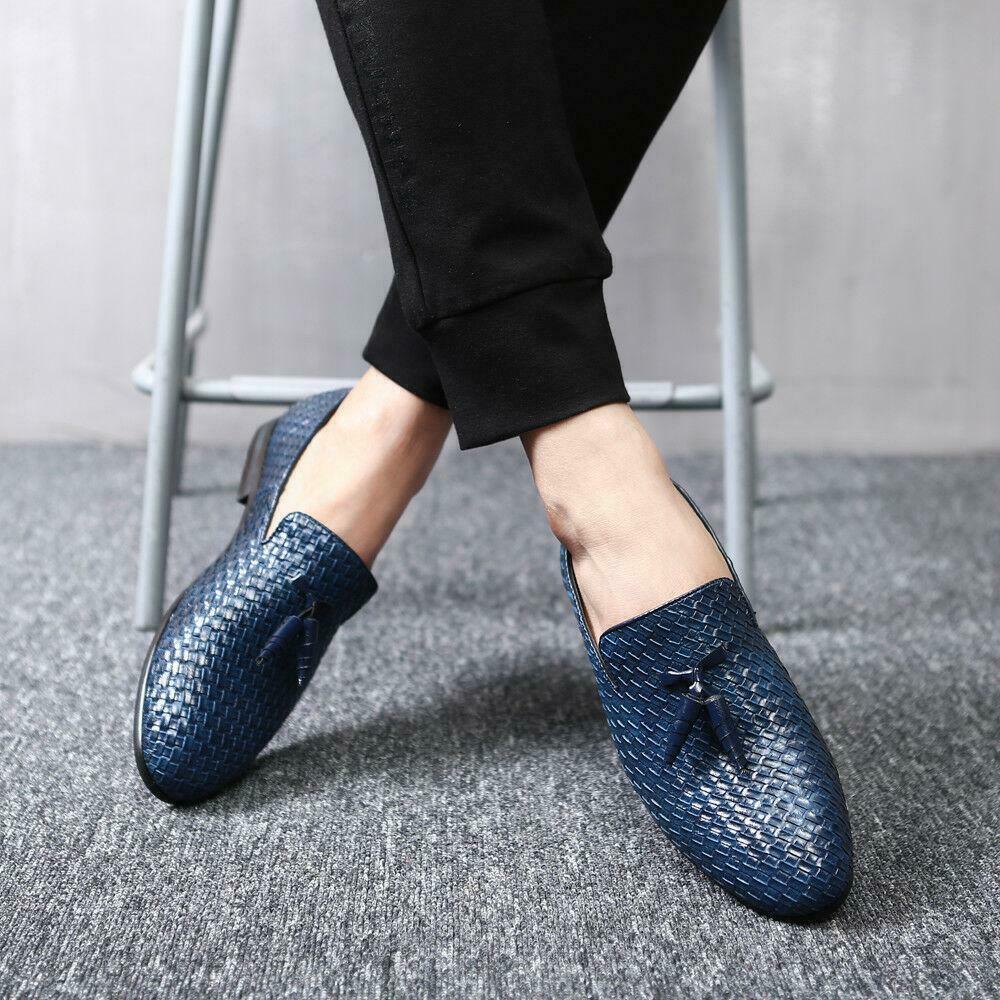 William | Woven Leather Slip-On Loafers