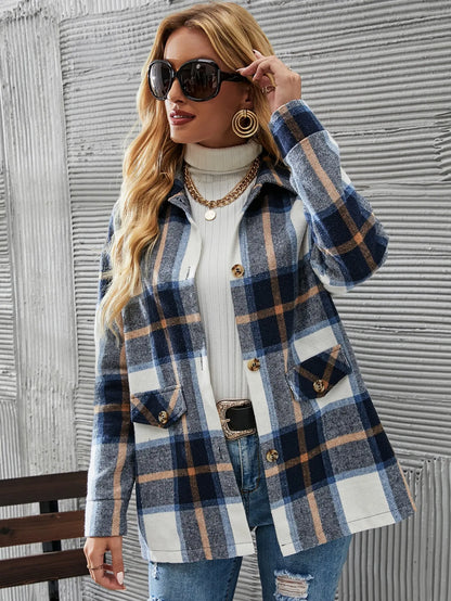 Kelly | Elegant Checked Blazer Jacket