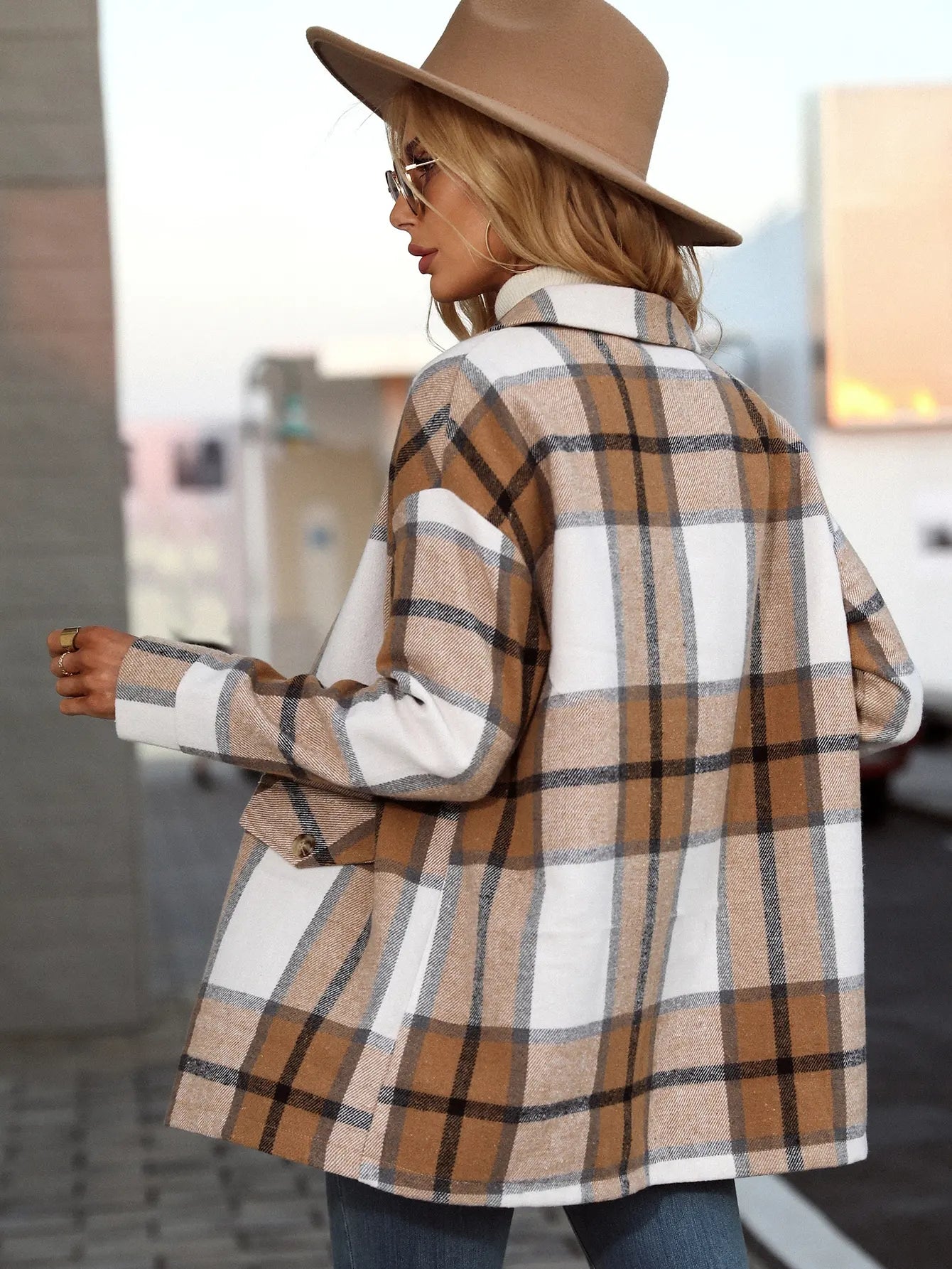 Kelly | Elegant Checked Blazer Jacket