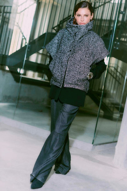 Tailor Mix Pants 204935 | Medium Grey Melange | Trousers by Copenhagen Muse