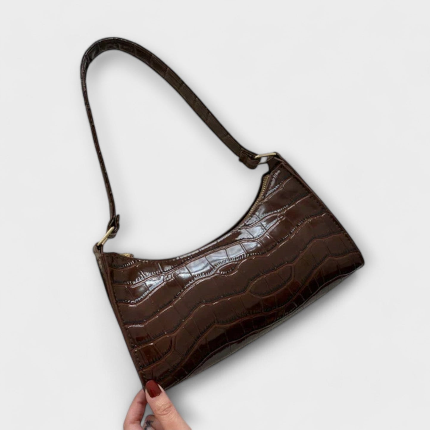Lora - Gl shiny Leather Bag