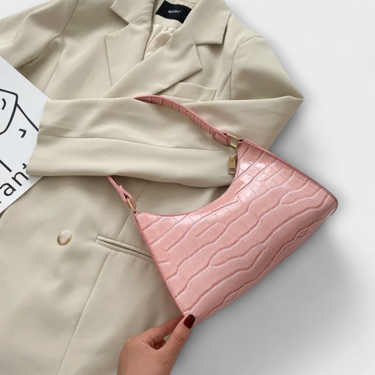 Lora - Gl shiny Leather Bag