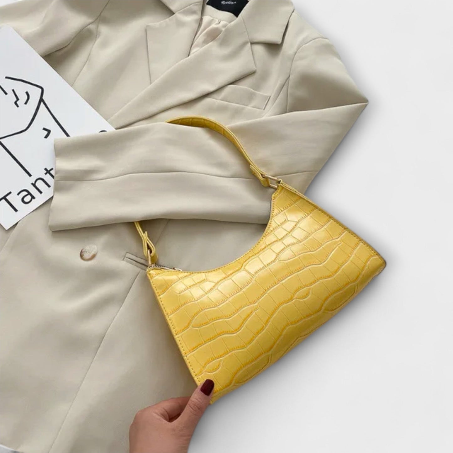 Lora - Gl shiny Leather Bag