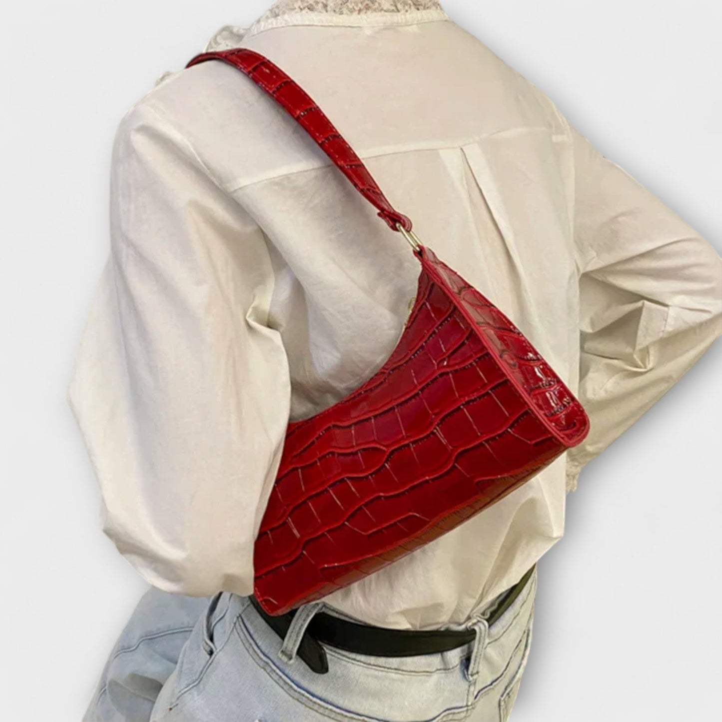 Lora - Gl shiny Leather Bag