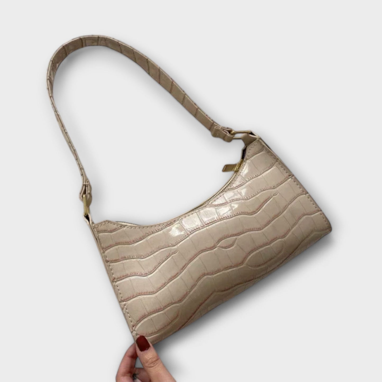 Lora - Gl shiny Leather Bag